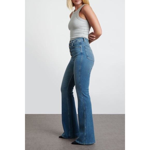 Boyish Flare medium wash  The Ricky Jeans in About Time by Boyish Denim size 32 - Picture 1 of 12
